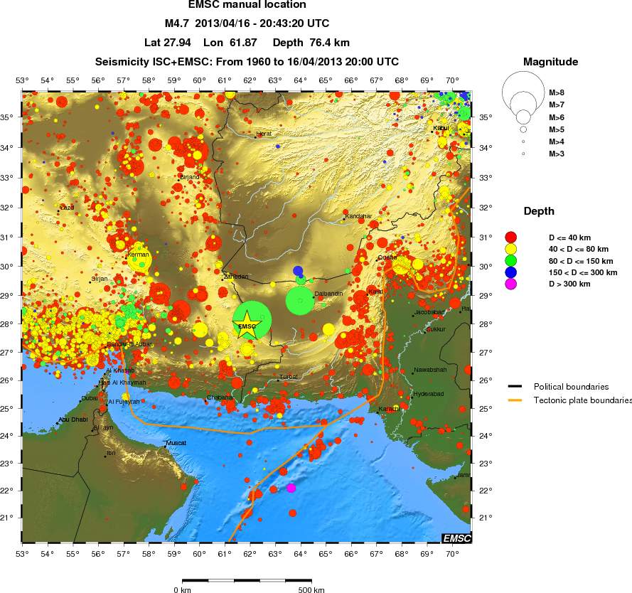 wide historical seismicity