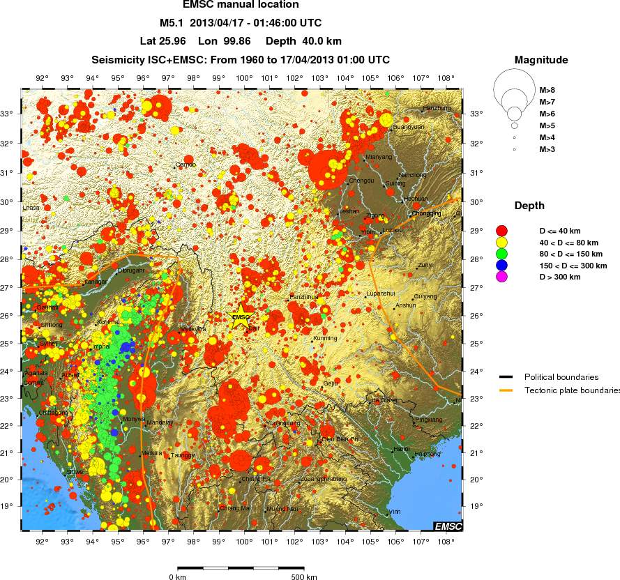 wide historical seismicity