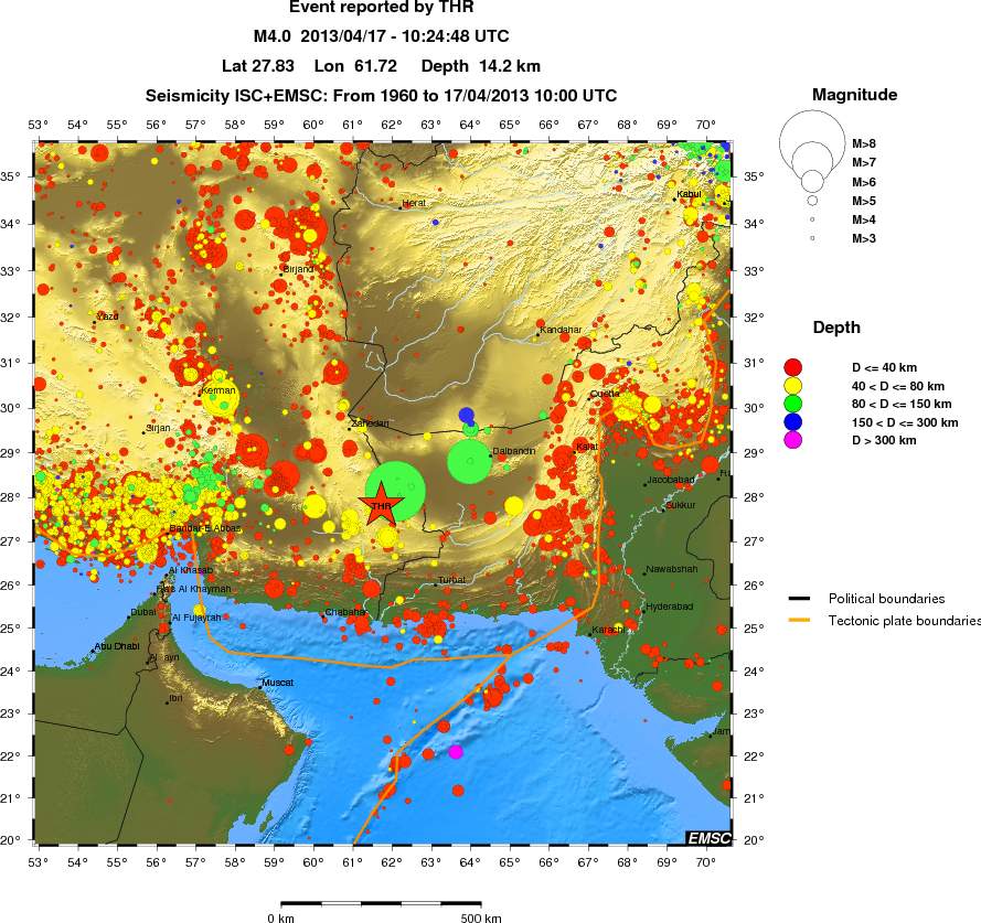 wide historical seismicity