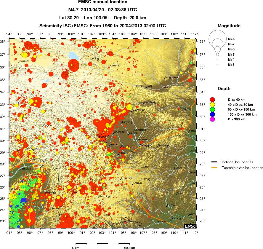 wide historical seismicity