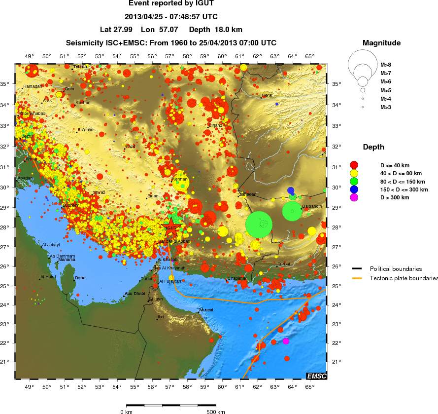 wide historical seismicity