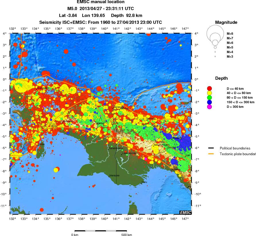 wide historical seismicity