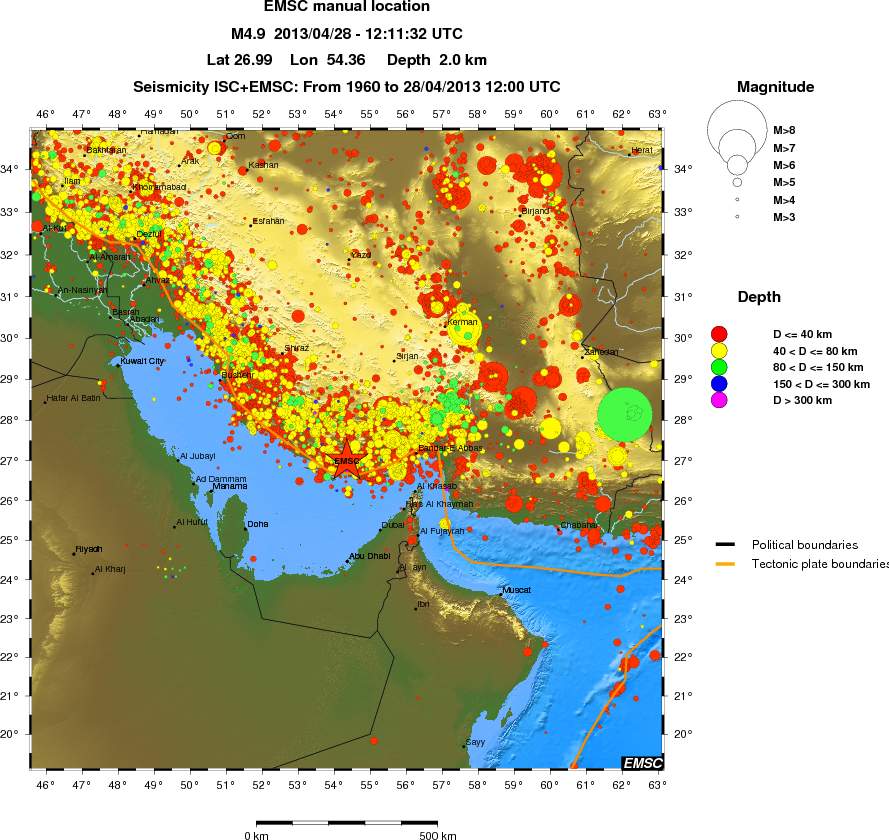 wide historical seismicity