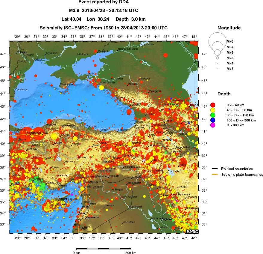 wide historical seismicity