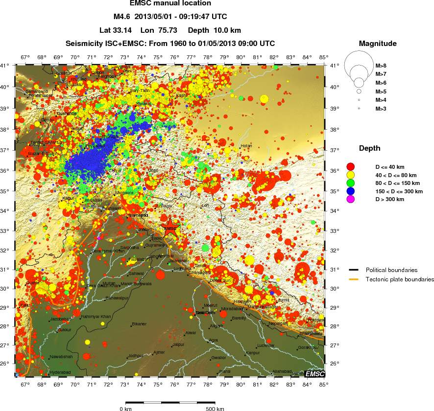wide historical seismicity