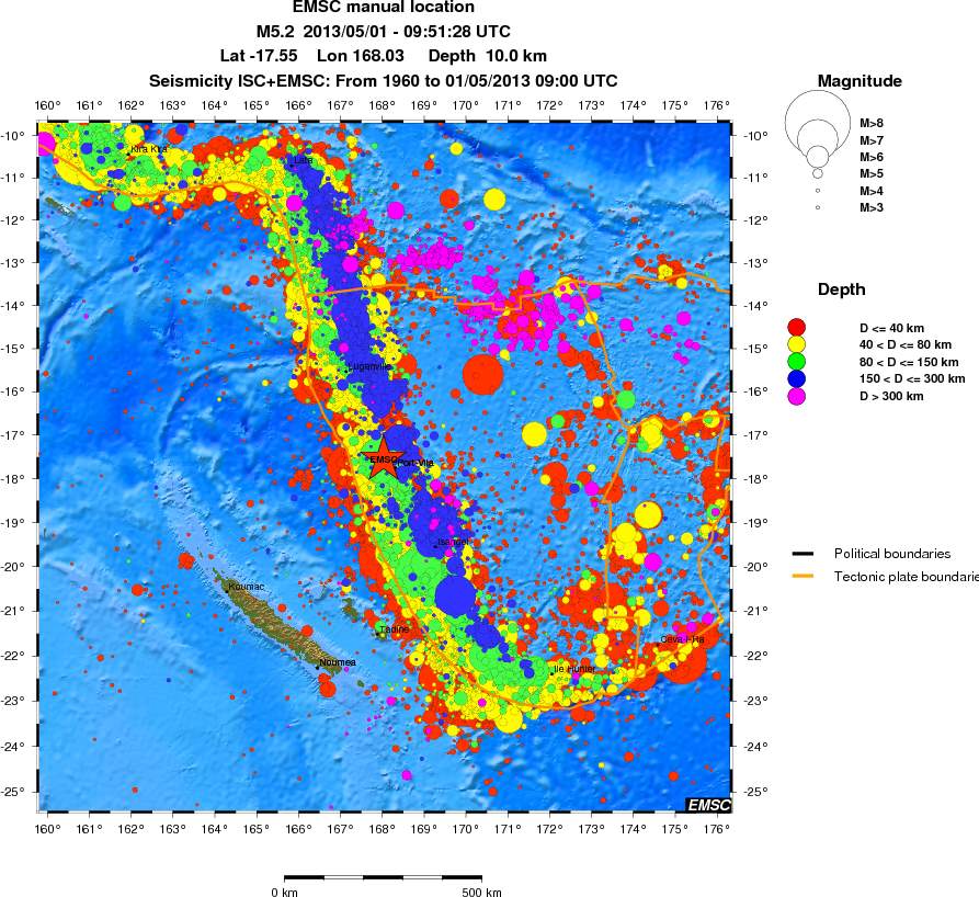 wide historical seismicity
