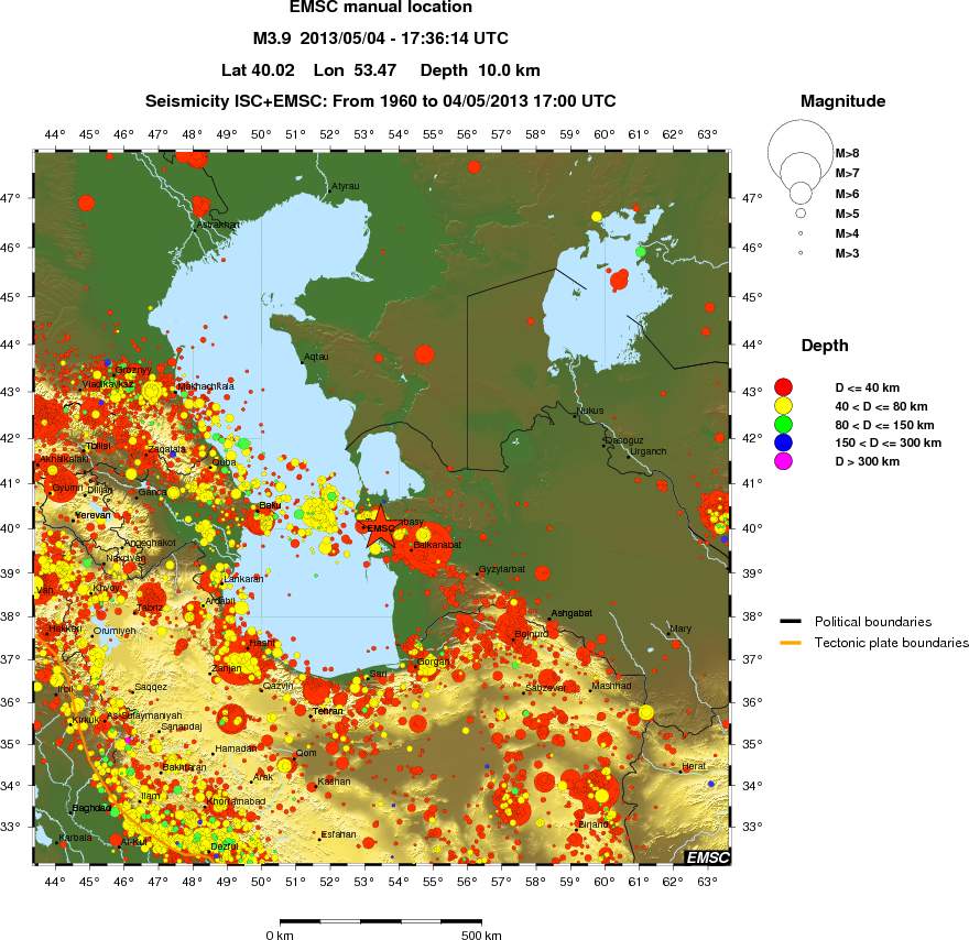 wide historical seismicity