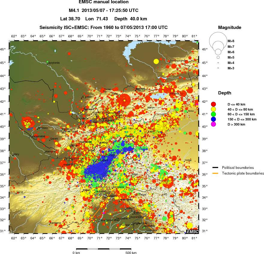 wide historical seismicity