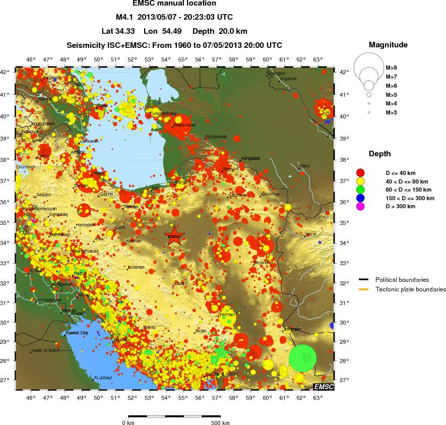 wide historical seismicity