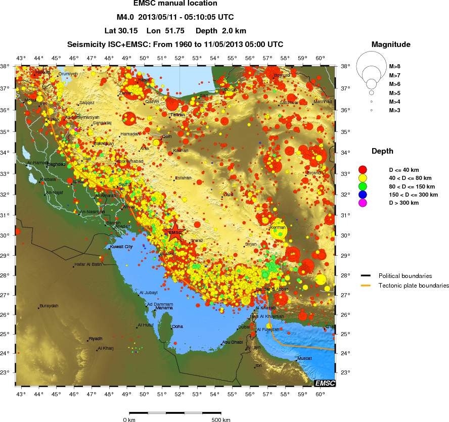 wide historical seismicity