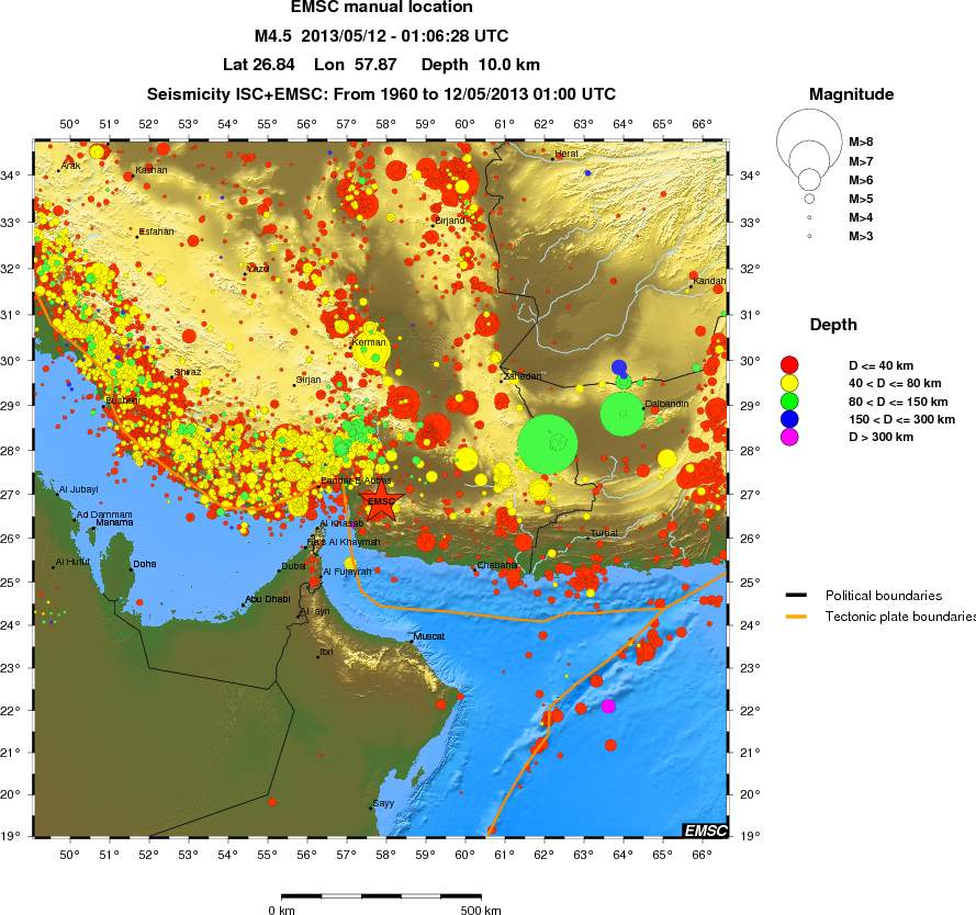 wide historical seismicity