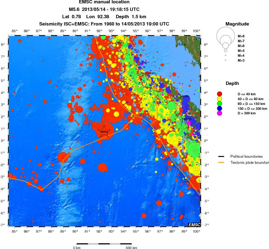 wide historical seismicity