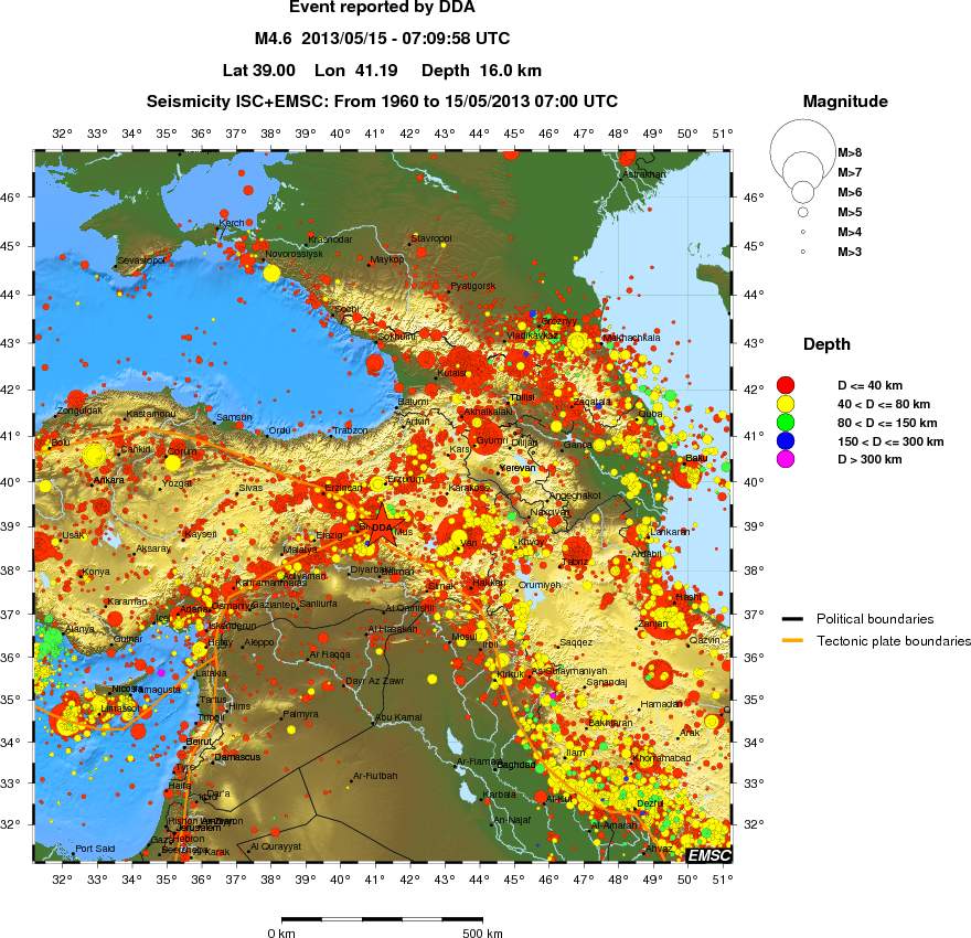 wide historical seismicity