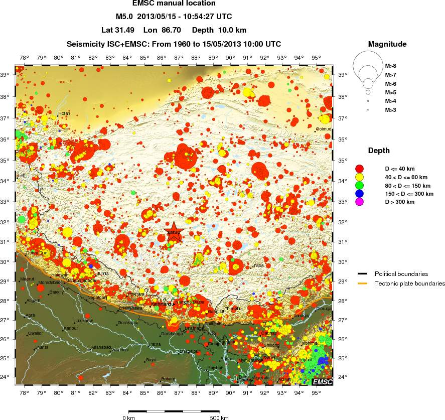 wide historical seismicity