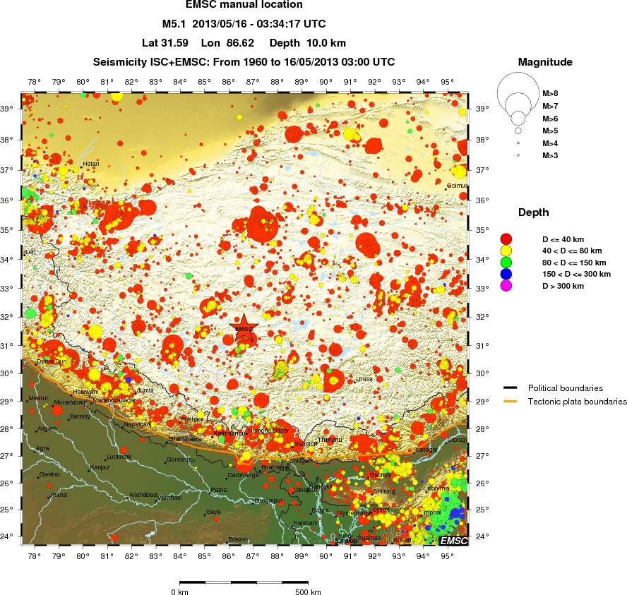wide historical seismicity