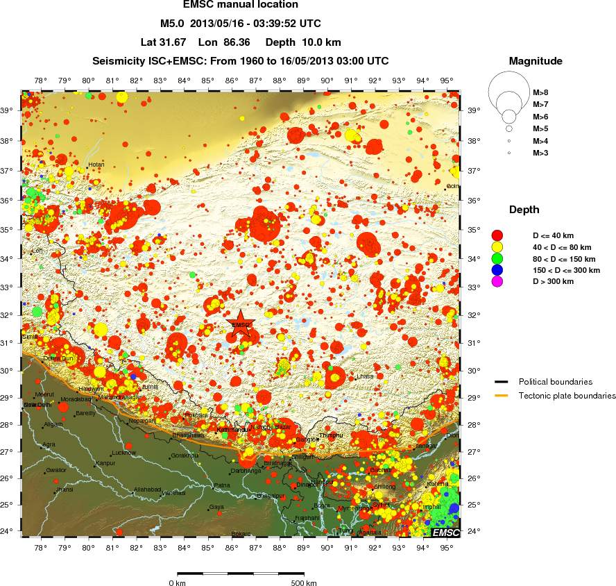 wide historical seismicity