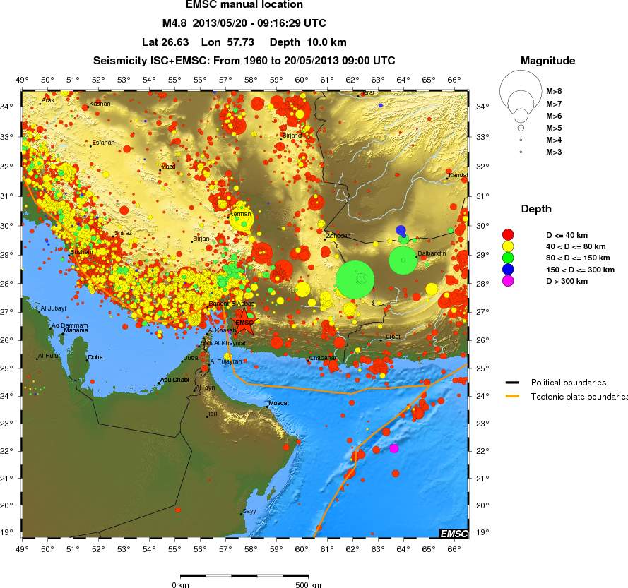 wide historical seismicity