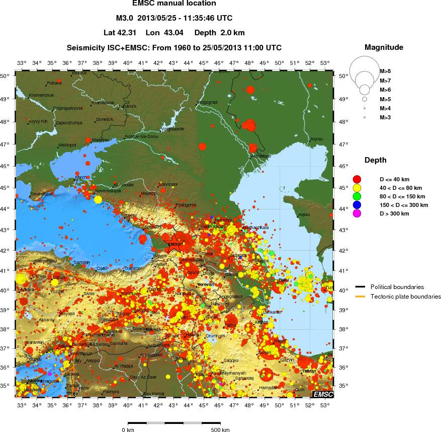 wide historical seismicity