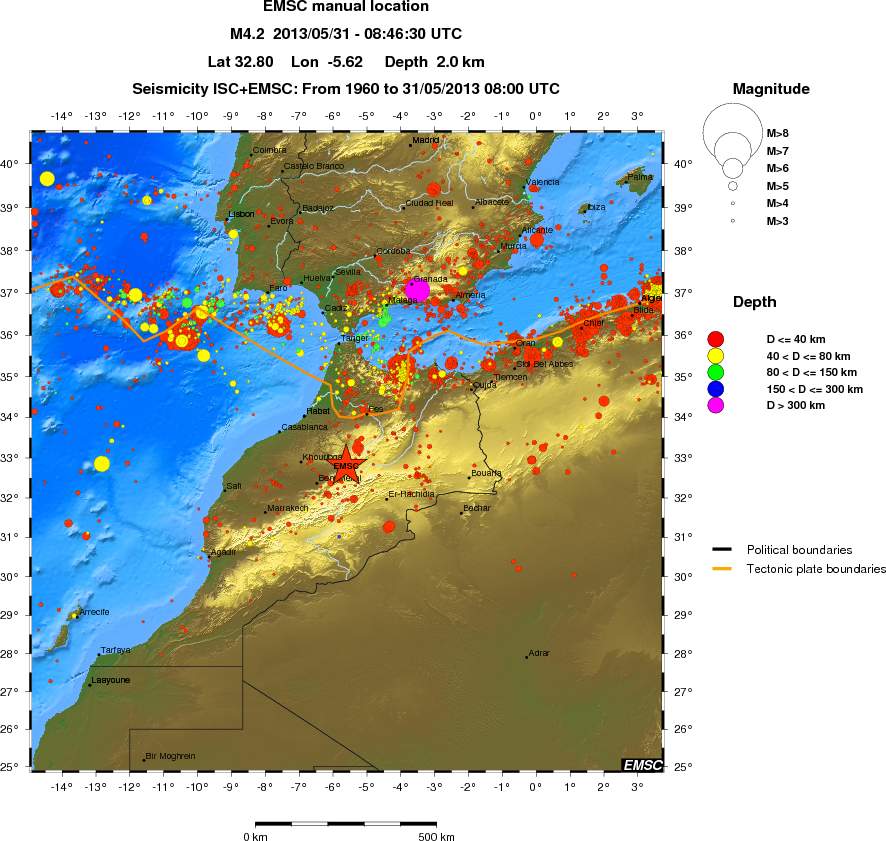 wide historical seismicity