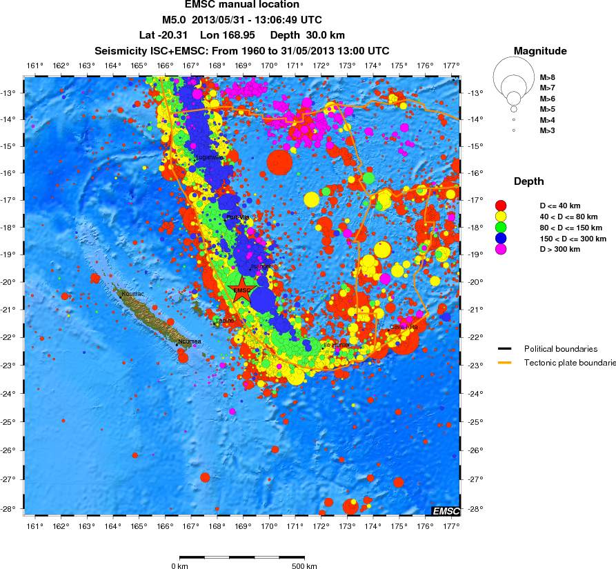 wide historical seismicity