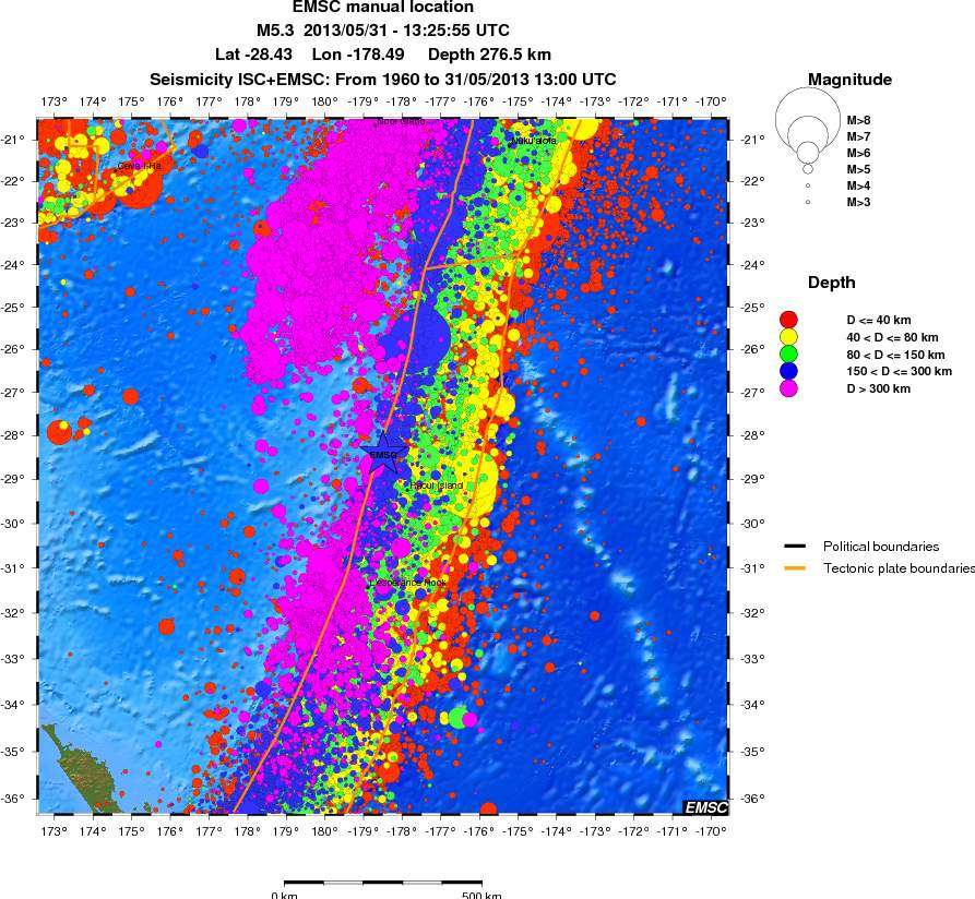 wide historical seismicity