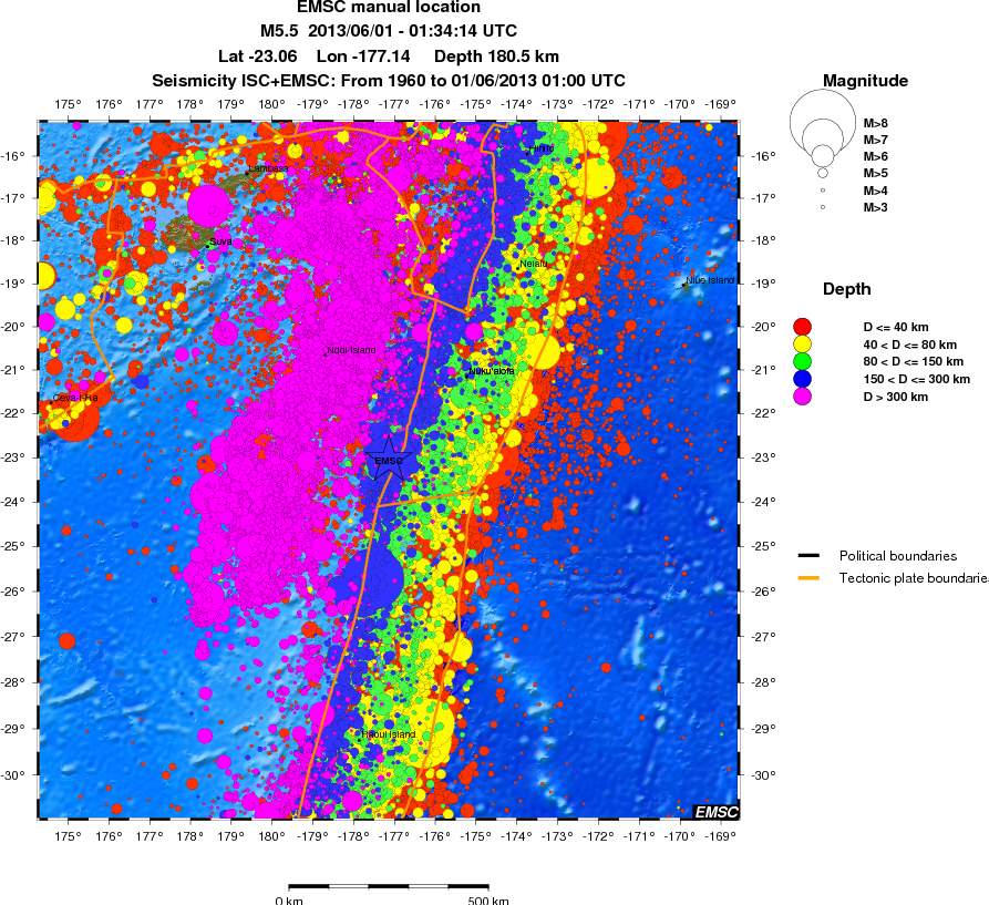wide historical seismicity