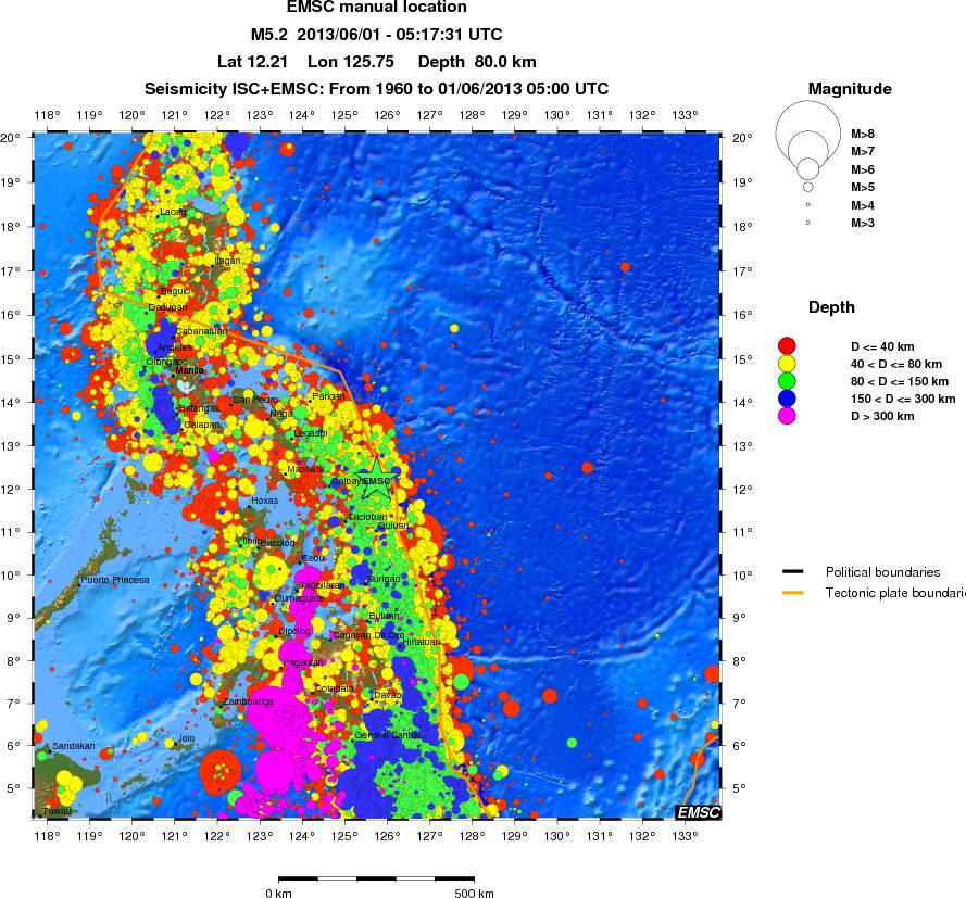 wide historical seismicity