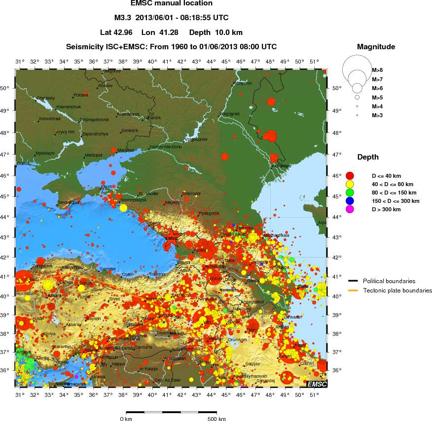wide historical seismicity