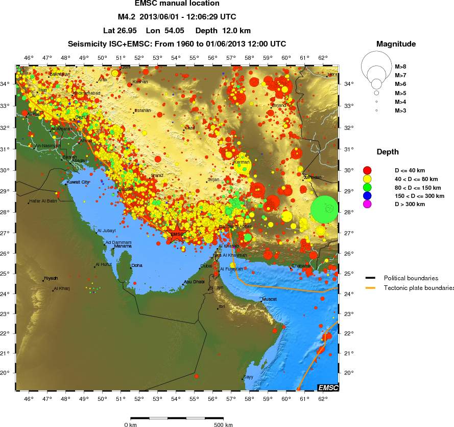 wide historical seismicity