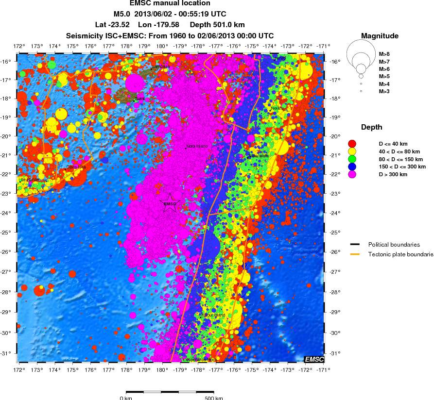 wide historical seismicity