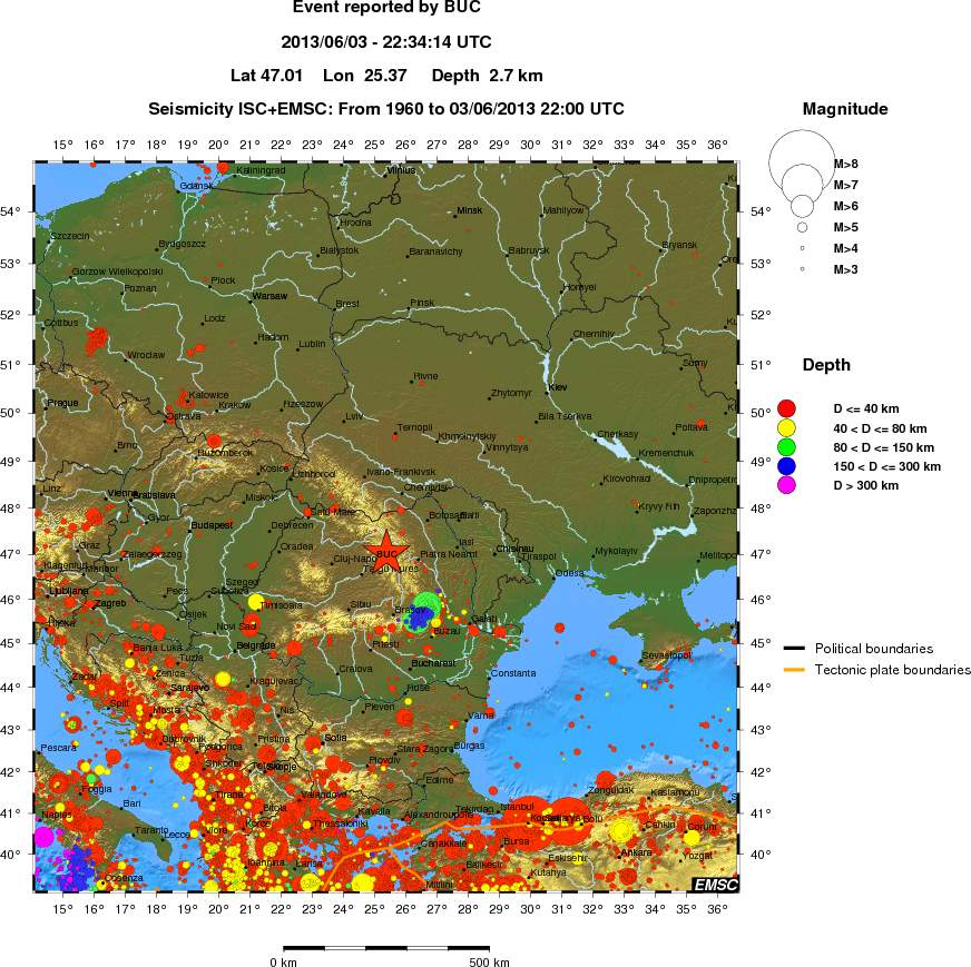 wide historical seismicity