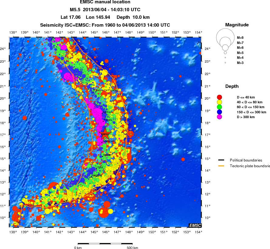 wide historical seismicity