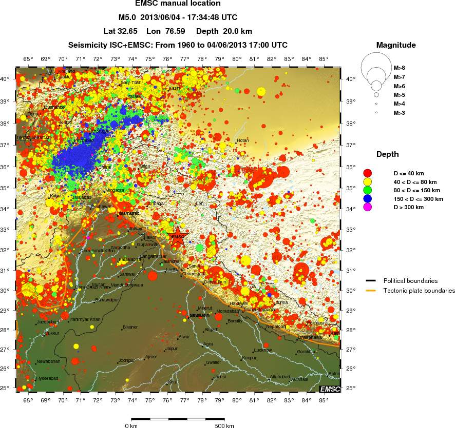 wide historical seismicity