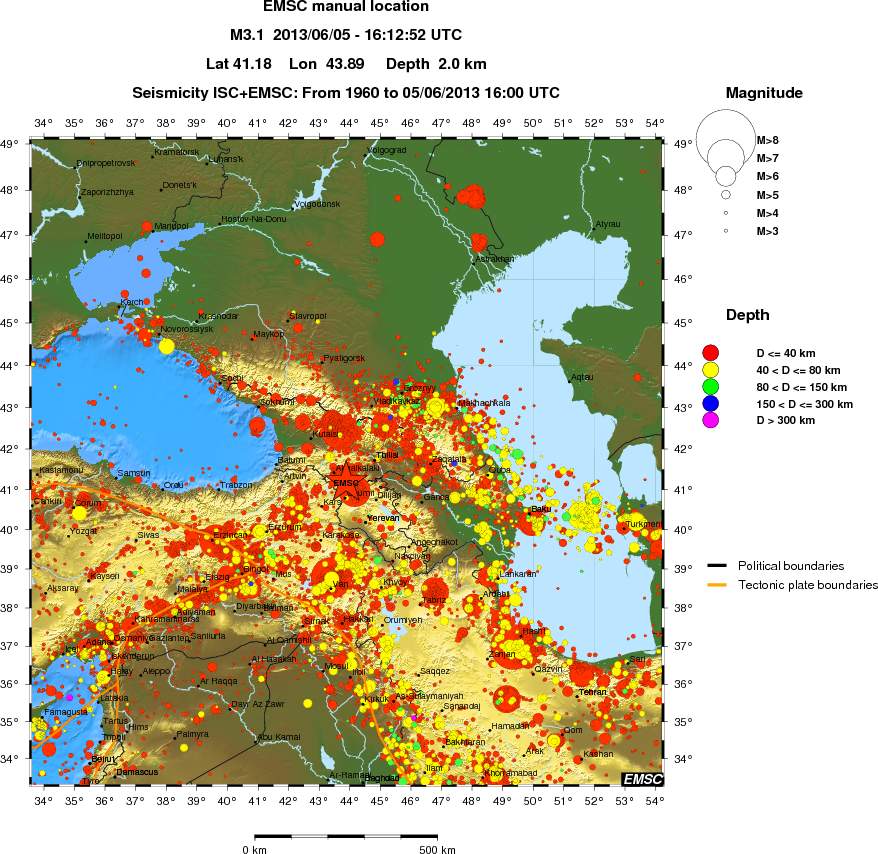 wide historical seismicity