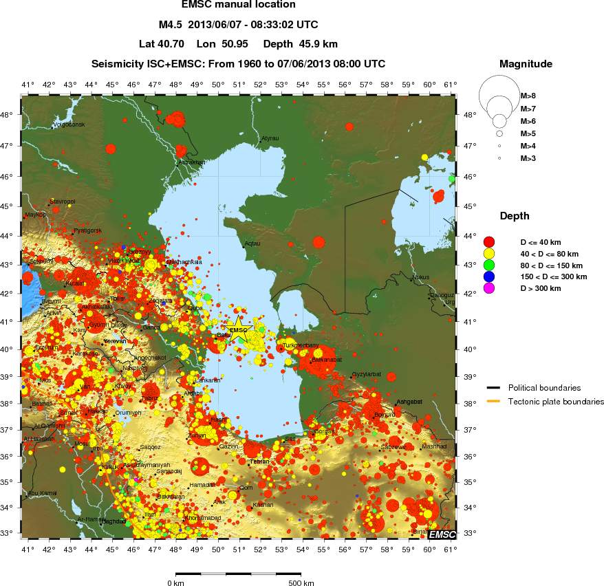 wide historical seismicity