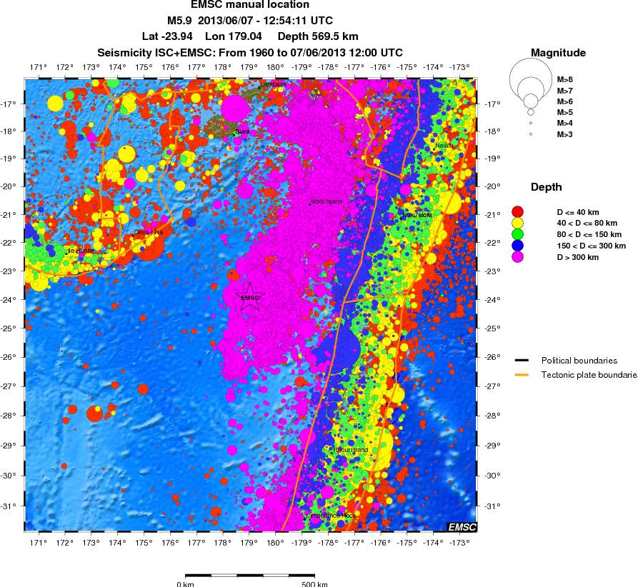 wide historical seismicity