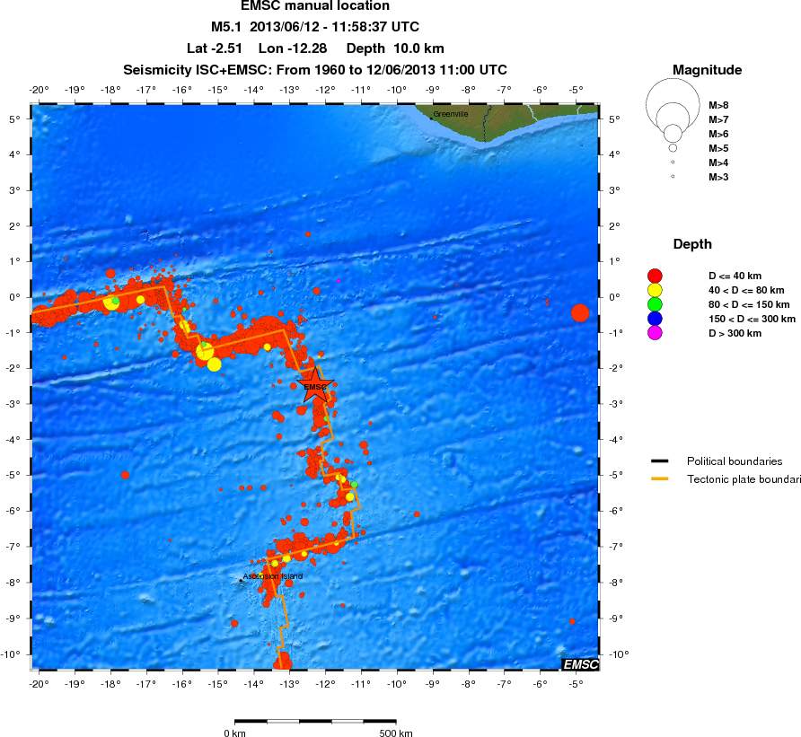 wide historical seismicity