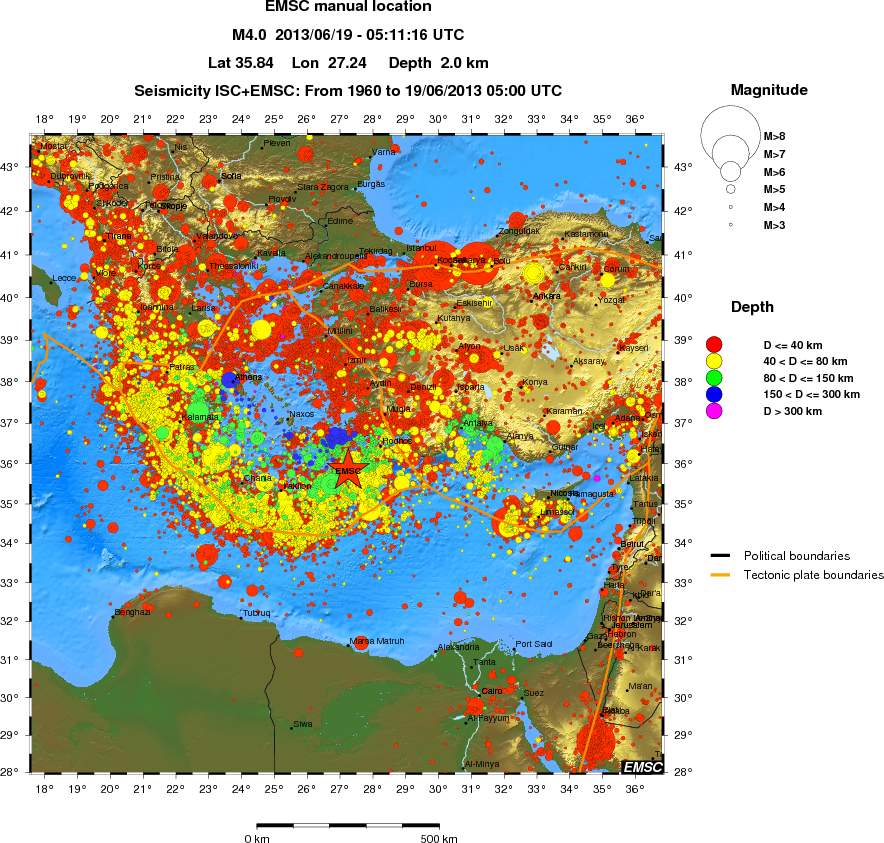 wide historical seismicity