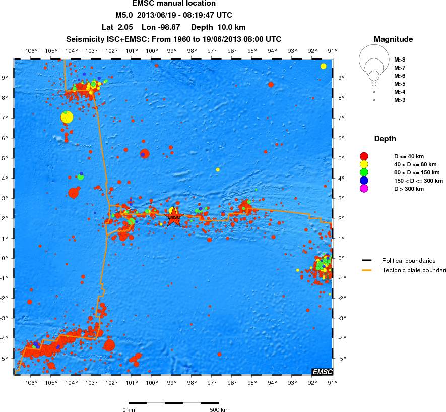 wide historical seismicity