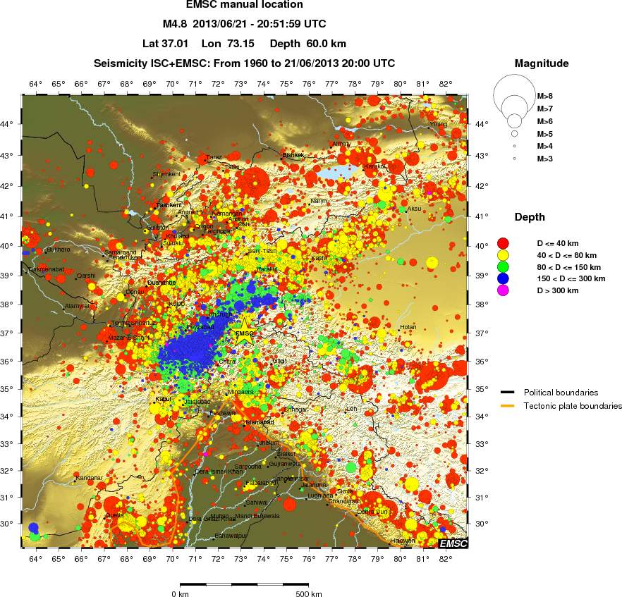 wide historical seismicity