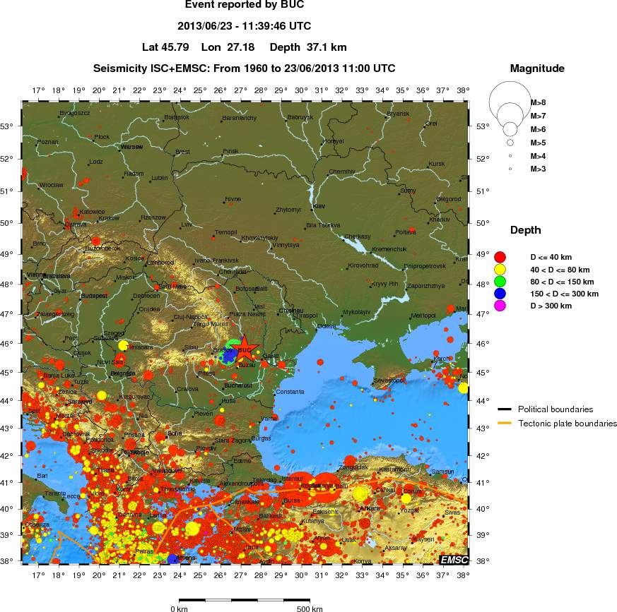 wide historical seismicity