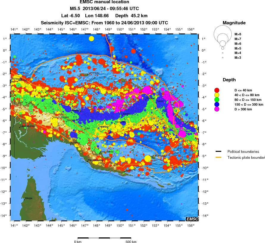 wide historical seismicity