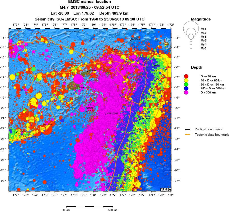 wide historical seismicity