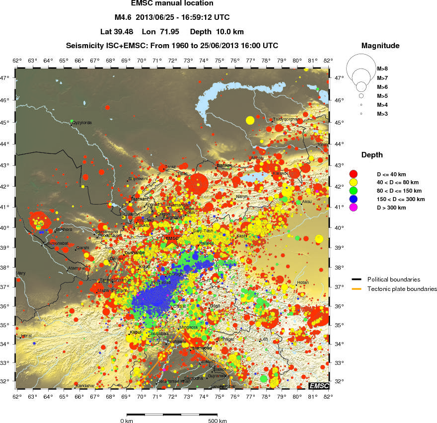wide historical seismicity