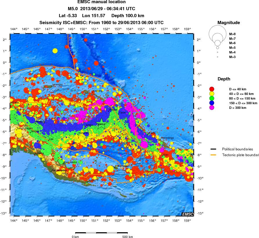 wide historical seismicity