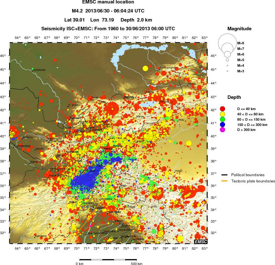 wide historical seismicity