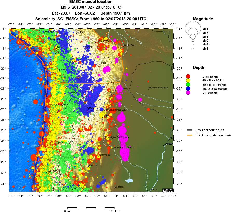 wide historical seismicity