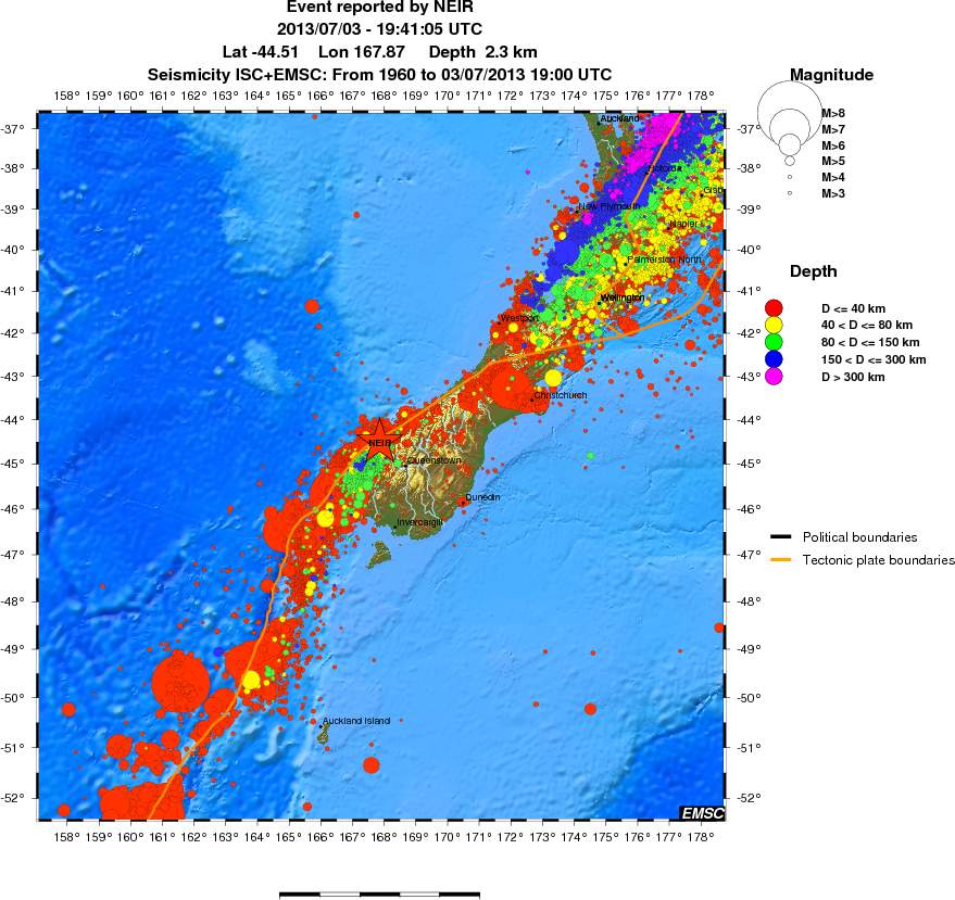 wide historical seismicity