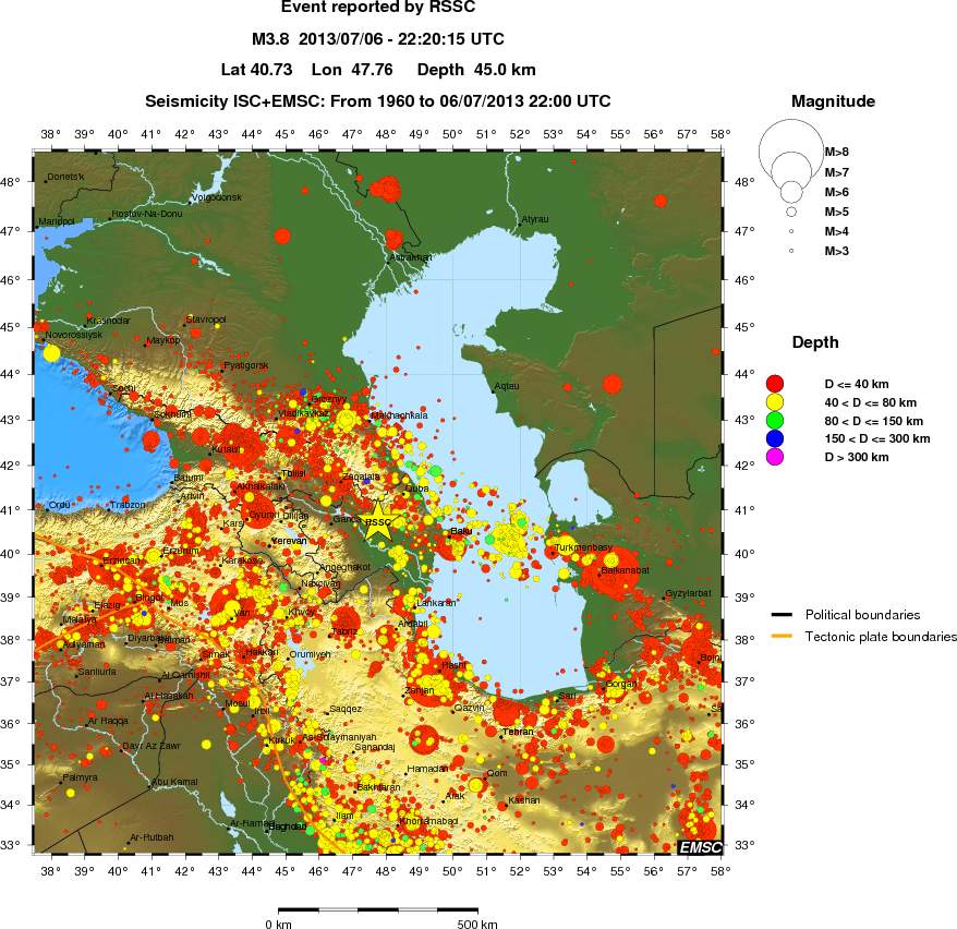 wide historical seismicity