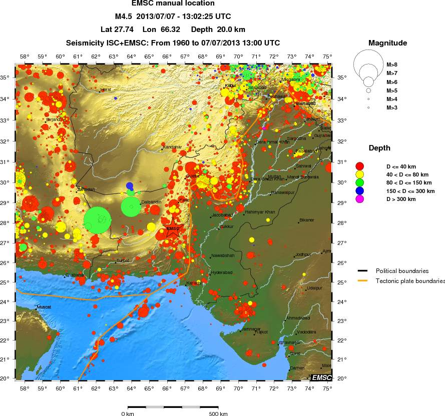 wide historical seismicity